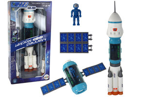 Speelgoedruimteraket - Geluid en licht - 12-delig