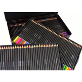 Kleurpotloden set 120 stuks - kunstkrijtjes - metalen houder