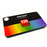 Kleurpotloden set 120 stuks - kunstkrijtjes - metalen houder