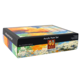 Acrylverfset - 40 kleuren - Schildersezelaccessoires - 40x30x5cm
