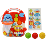 Loopwagen met activiteitentafel - Rood - Interactief - Educatief - 2in1