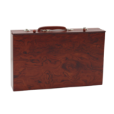 Tekenkoffer met pastelkrijtjes - Hout - 37.5 cm x 23 cm x 8 cm