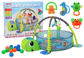 Baby speelmat schildpad - Poolballen - 3in1