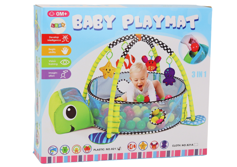 Baby speelmat schildpad - Poolballen - 3in1