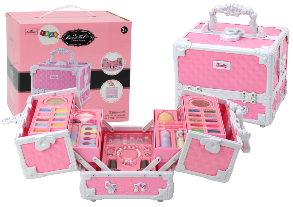 kinder make-up koffer - Roze - Sieraden - Cosmetica