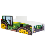 Tractor kinderbed - John Deer Groen - 160x80 cm