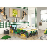 Tractor kinderbed - John Deer Groen - 160x80 cm