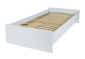 Tienerbed 190x90 cm - wit - met lattenbodem