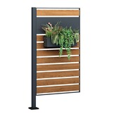 Kliko ombouw - 1 paneel - 83x150 cm - antraciet, houtlook