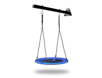 Schommel ophangstang - 100cm - gepoedercoat staal - zwart