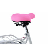 Meisjesfiets 24 inch stevig model roze met wit 6 versnellingen