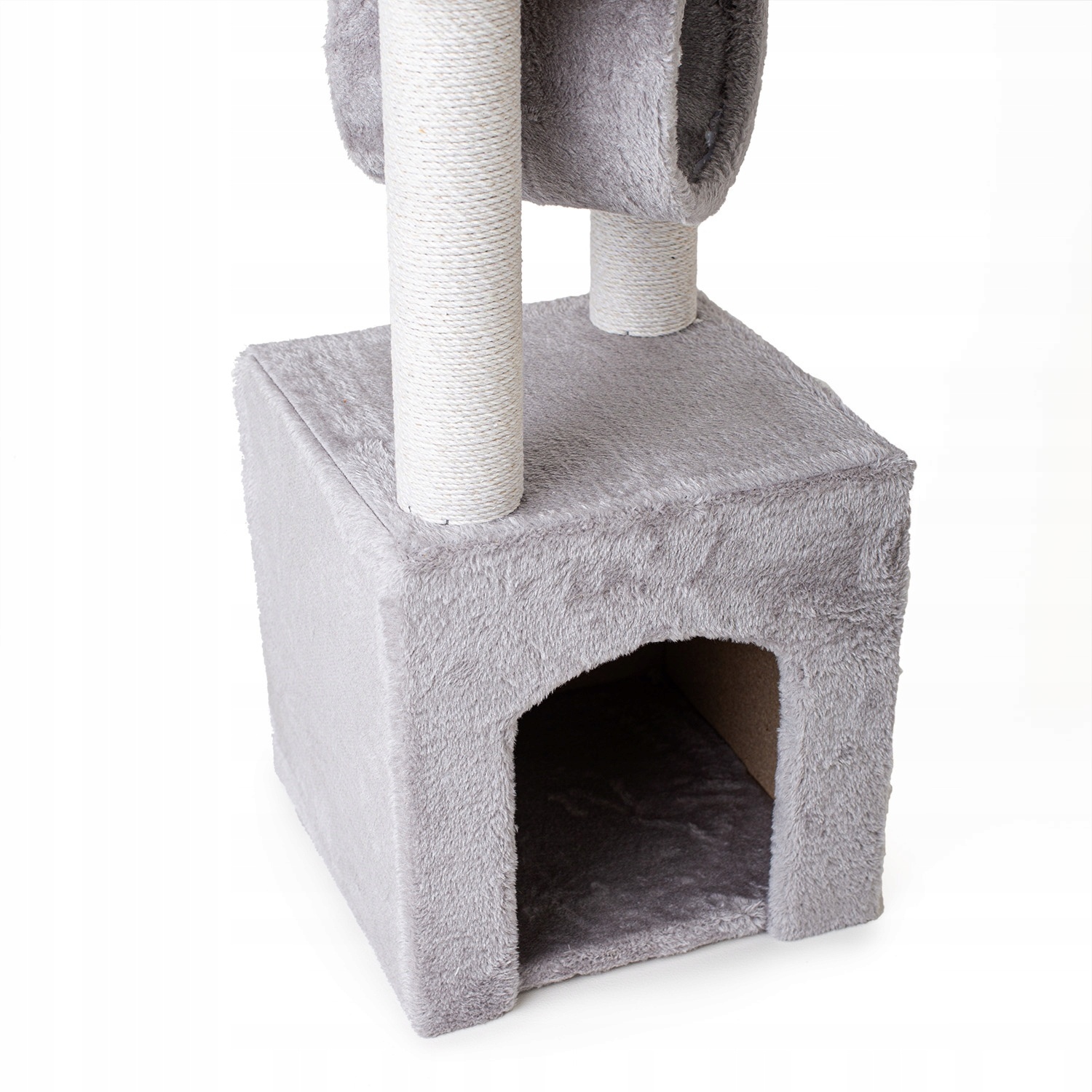 Krabpaal - kattenkrabpaal - kattenpaal - 30x30x95cm - grijs