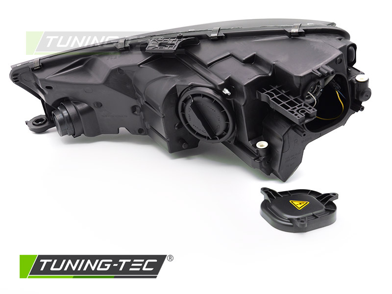 Koplamp rechts Xenon - voor AUDI A4 B9 2015-2019 - TYC - zwart