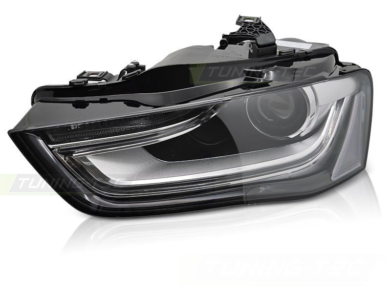 Koplamp links Xenon - voor AUDI A4 B8 2012-2015 - TYC - zwart
