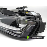 Koplamp links Xenon - voor AUDI A4 B8 2012-2015 - TYC - zwart