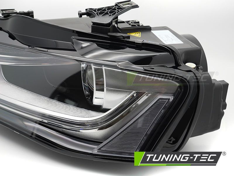 Koplamp links Xenon - voor AUDI A4 B8 2012-2015 - TYC - zwart