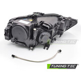 Koplamp links Xenon - geschikt voor AUDI A4 B8 2012-2015 - TYC - zwart