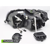 Koplamp rechts - voor Audi A3 8P 2003-2008 - TYC - zwart