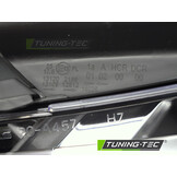 Koplamp rechts - geschikt voor Audi A3 8P 2003-2008 - TYC - zwart