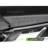 Koplamp links - geschikt voor AUDI A3 8P 2003-2008 - TYC - zwart