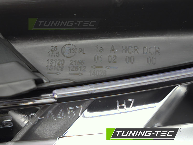 Koplamp links - voor AUDI A3 8P 2003-2008 - TYC - zwart