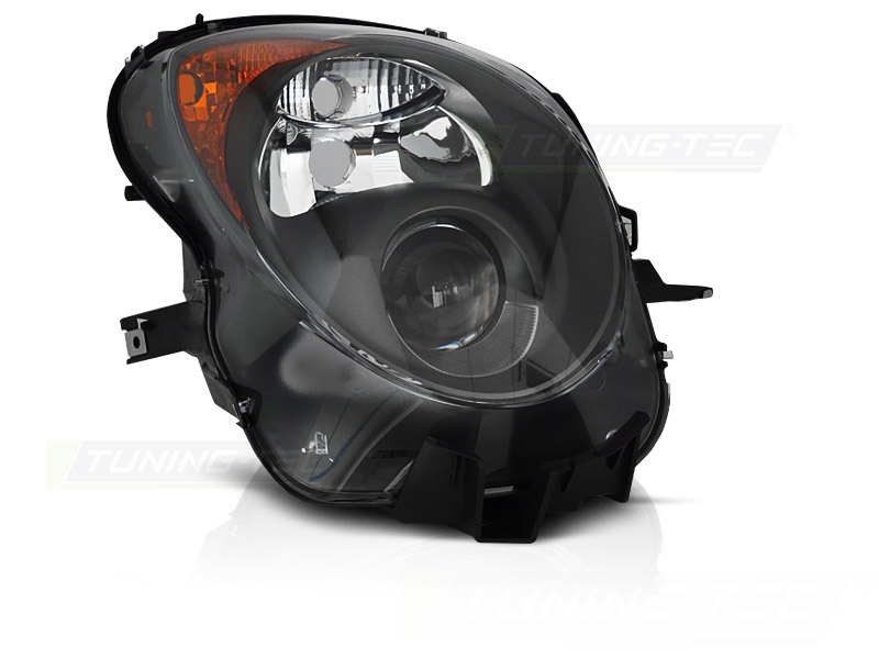 Koplamp rechts - voor Alfa Romeo Mito 2008-2015 - TYC - zwart