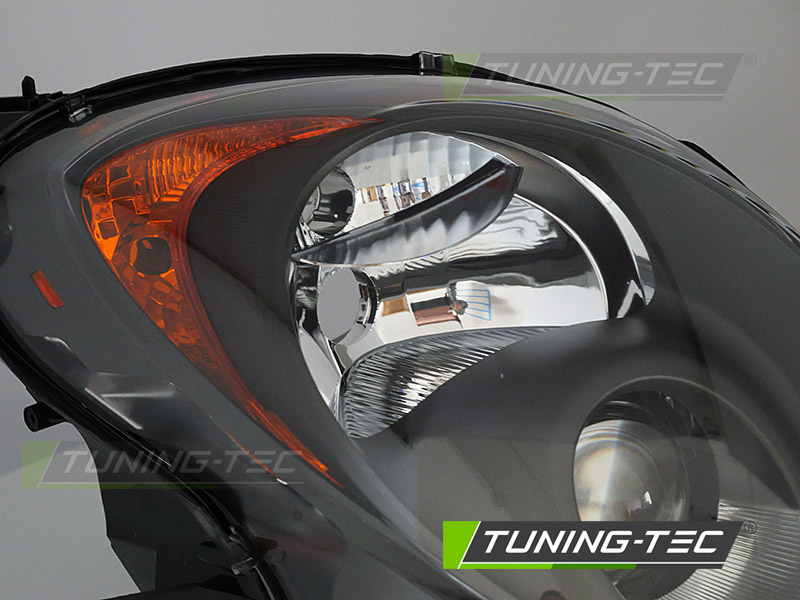 Koplamp rechts - voor Alfa Romeo Mito 2008-2015 - TYC - zwart