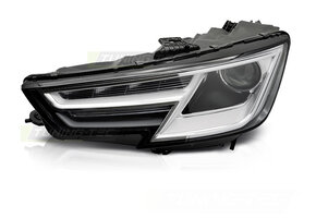 Koplamp links Xenon geschikt voor AUDI A4 B9 2015-2019 - TYC - zwart
