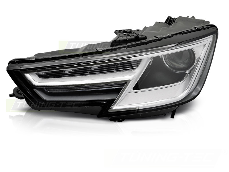 Koplamp links Xenon - voor AUDI A4 B9 2015-2019 - TYC - zwart