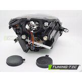 Koplamp links - voor Alfa Romeo Mito 2008-2015 - TYC - zwart