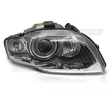 Koplamp rechts Xenon - voor AUDI A4 B7 2004-2008 - TYC - chroom