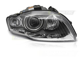 Koplamp rechts Xenon - voor AUDI A4 B7 2004-2008 - TYC - chroom