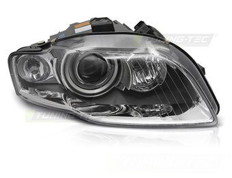 Koplamp rechts Xenon geschikt voor - voor AUDI A4 B7 2004-2008 - TYC - chroom