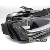 Koplamp rechts Xenon - voor AUDI A4 B8 2012-2015 - TYC - zwart