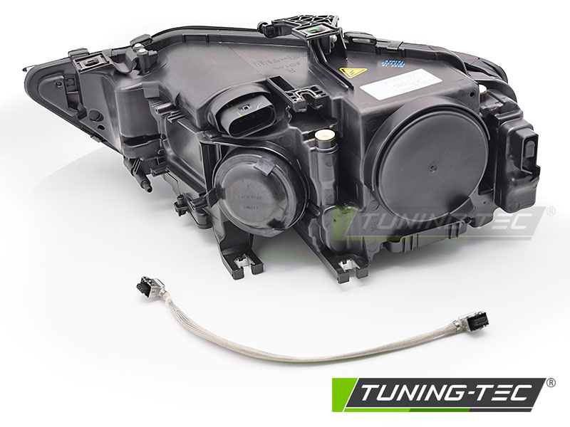 Koplamp rechts Xenon - voor AUDI A4 B8 2012-2015 - TYC - zwart