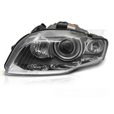 Koplamp links Xenon geschikt voor AUDI A4 B7 2004-2008 - TYC - chroom