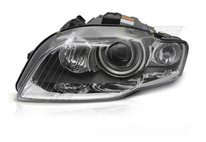 Koplamp links Xenon geschikt voor AUDI A4 B7 2004-2008 - TYC - chroom
