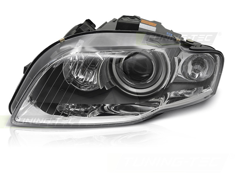 Koplamp links Xenon - voor AUDI A4 B7 2004-2008 - TYC - chroom