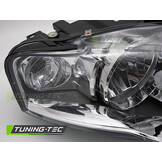 Koplamp rechts - geschikt voor AUDI A4 B7 2004-2008 sedan/avant - TYC - chroom