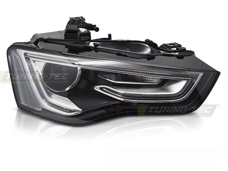 Koplamp rechts Xenon - voor AUDI A5 2012-2016 - TYC - zwart