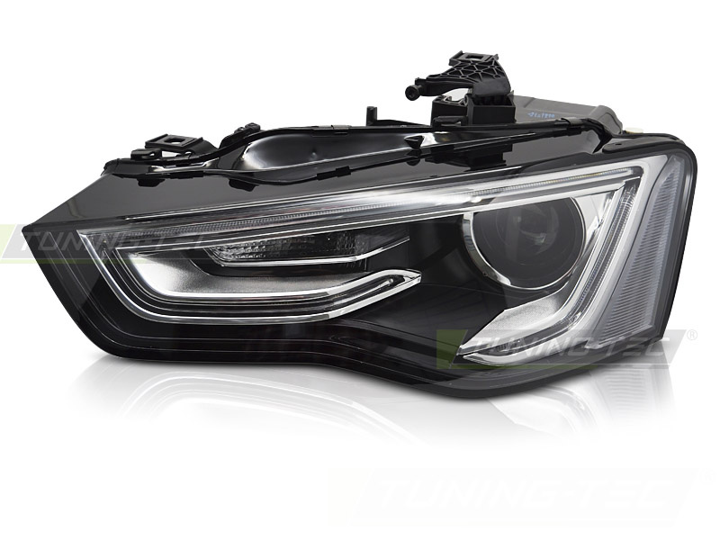 Koplamp links Xenon - voor AUDI A5 2012-2016 - TYC - zwart
