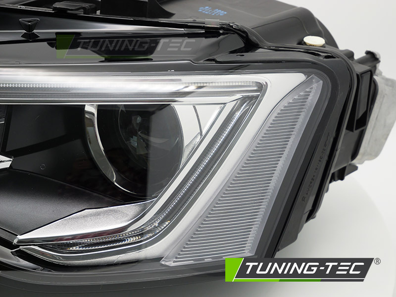 Koplamp links Xenon - voor AUDI A5 2012-2016 - TYC - zwart