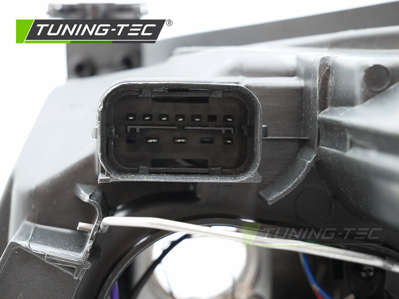 Koplamp links - voor BMW E90 sedan/E91 combi LCI 2009-2011 - TYC - zwart