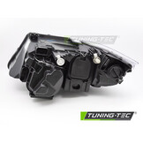 Koplamp rechts - geschikt voor BMW E90 sedan/E91 combi LCI 2009-2011 - TYC - zwart