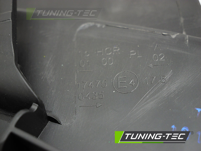Koplamp rechts - voor BMW E90 sedan/E91 combi LCI 2009-2011 - TYC - zwart