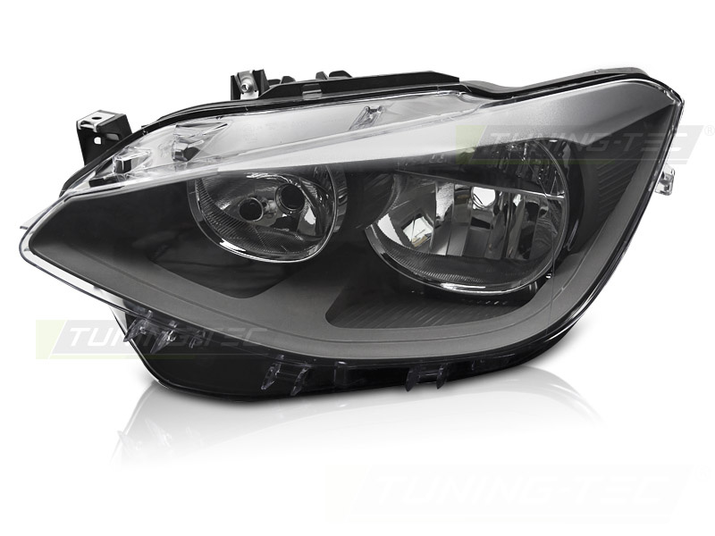 Koplamp links - voor BMW F20 F21 2011-2014 - TYC - zwart