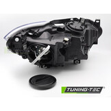 Koplamp links - geschikt voor BMW F20 F21 2011-2014 - TYC - zwart