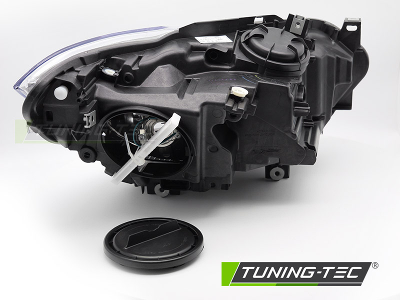 Koplamp links - voor BMW F20 F21 2011-2014 - TYC - zwart