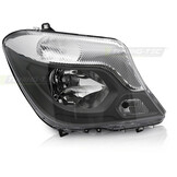 Koplamp rechts - geschikt voor Mercedes Sprinter W906 2013-2018 - TYC - zwart