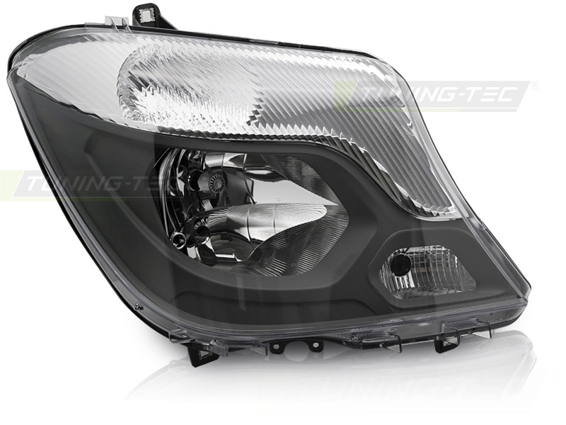 Koplamp rechts - geschikt voor Mercedes Sprinter W906 2013-2018 - TYC - zwart